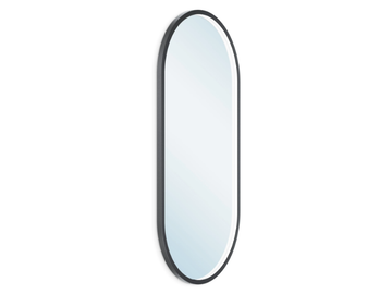 FUTON W - OLED oval framed aluminium mirror by Intra lighting - view 3